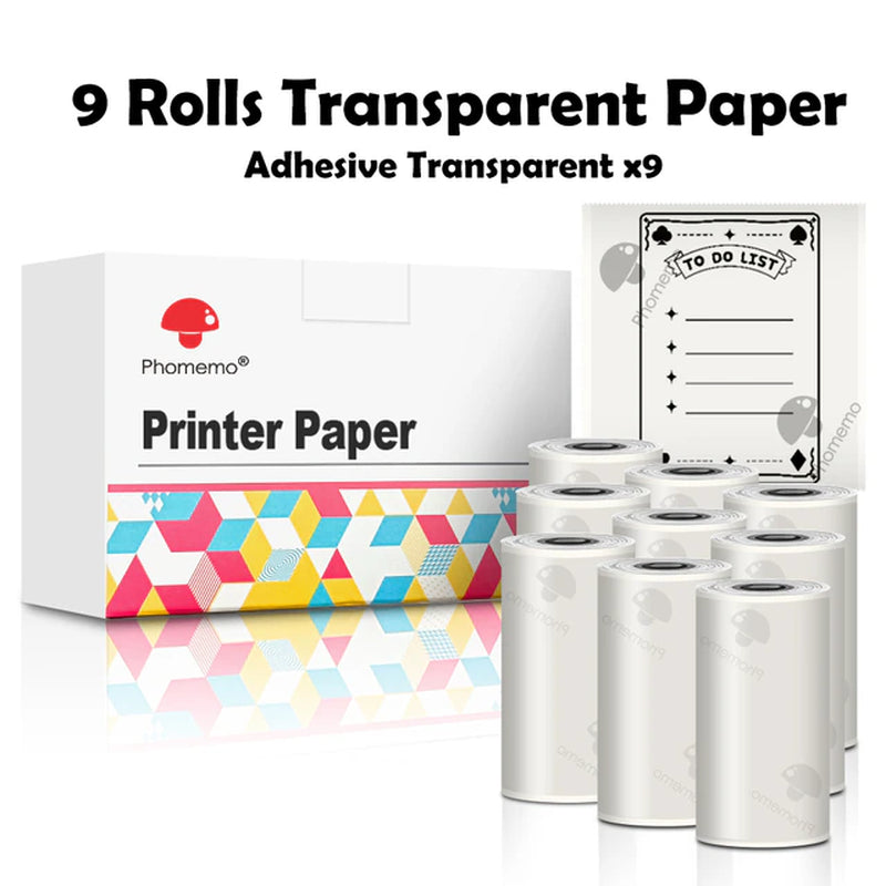 Thermal Print™ Self-Adhesive Transparent Sticker rolls